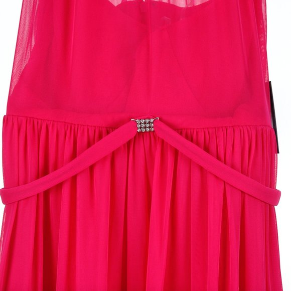 Marina Fuchsia Hi-Lo Ball Gown Dress Size 6 NWT - Picture 4 of 8